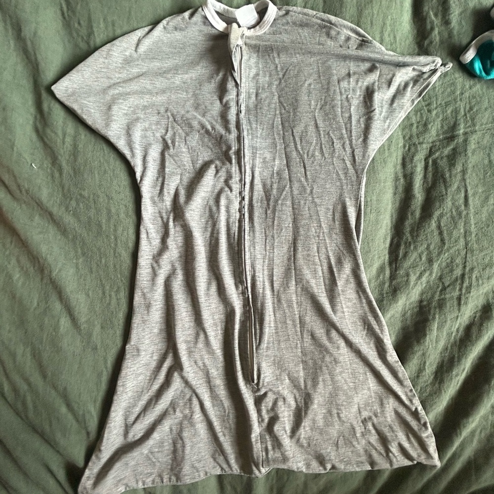 Gray Zipadee sleeping baby sleep sack
